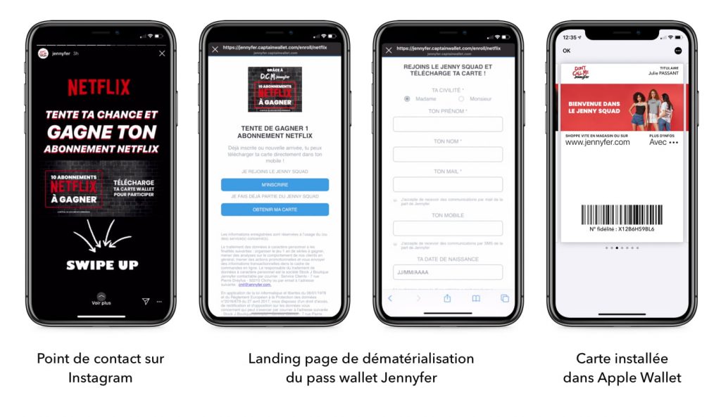 Acquisition de nouveaux clients sur wallet mobile grâce à Instagram