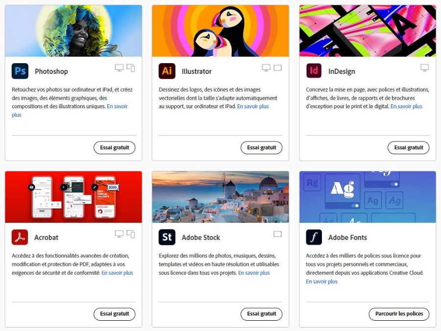 Outil de création de carrousel pour LinkedIn : Adobe Creative Cloud