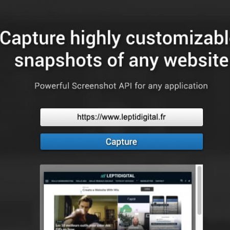 Screenshotlayer : un outil en ligne gratuit pour convertir des URLs de pages et sites web en captures .png via une API professionnelle