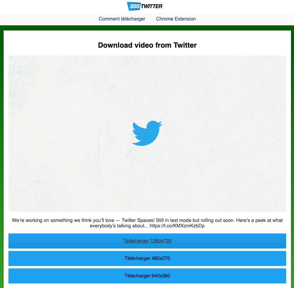 download then save twitter video