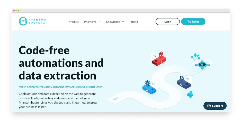 Outil de prospection automatisée linkedin - Phantom Buster