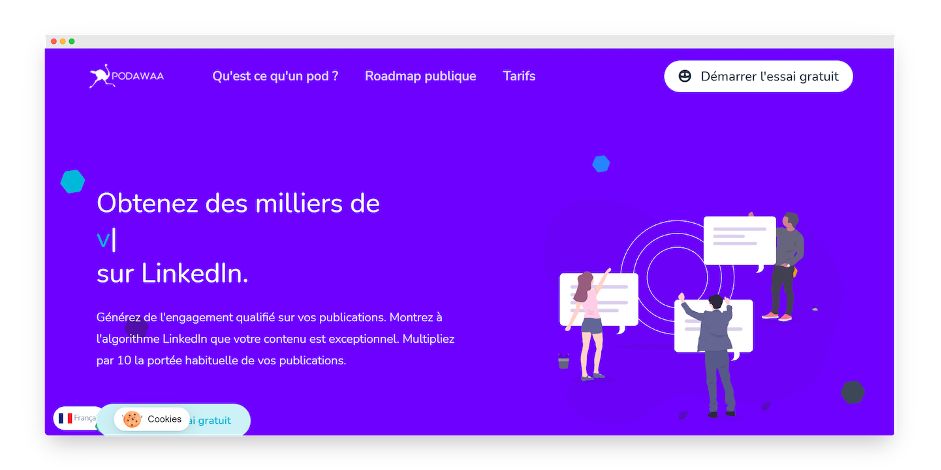 Outil de prospection linkedin - Podawaa
