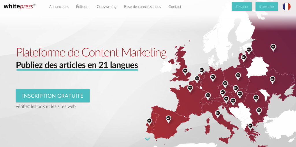 whitepress netlinking content marketing platform