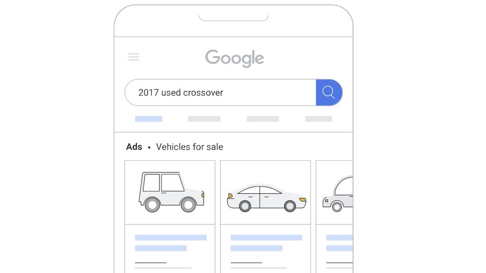annonces google véhicules