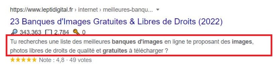 Comment écrire la meta description de l'article ?