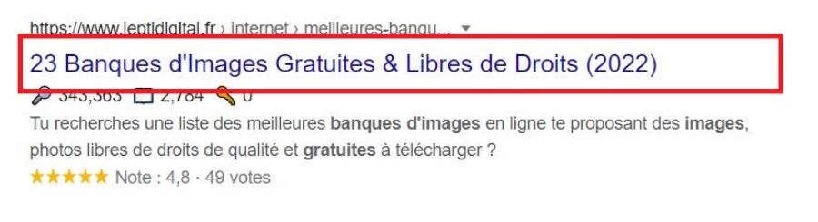 Comment écrire le titre de l'article ?