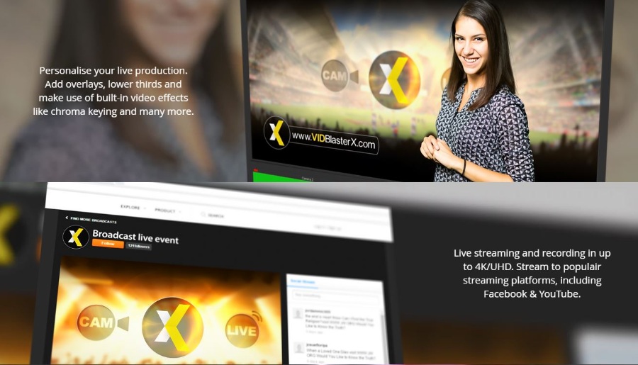 Logiciel professionnel de streaming : VidBlasterX