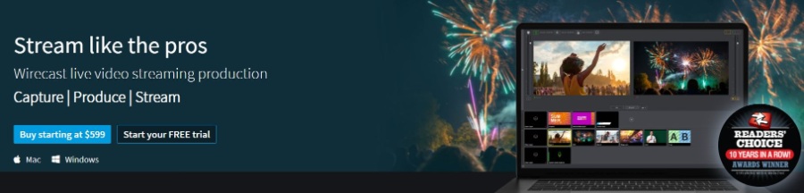 Wirecast : logiciel de streaming professionnel