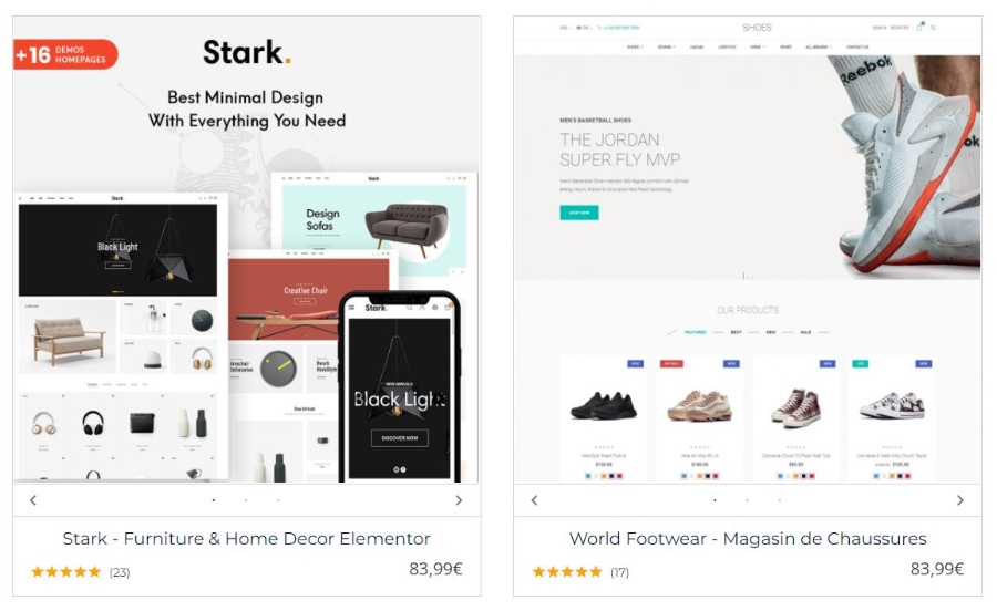 Les thèmes de PrestaShop