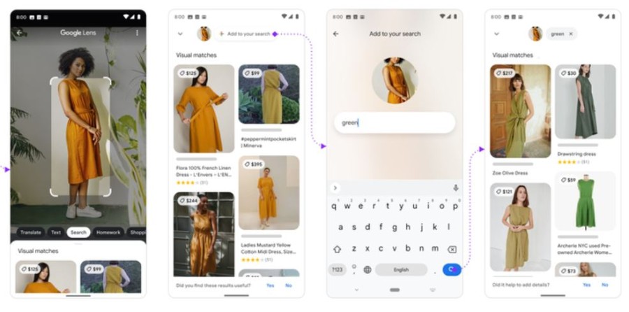 How Multisearch works on Google Lens