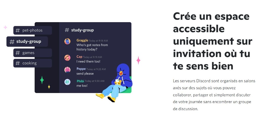 Messagerie instantanée : Discord