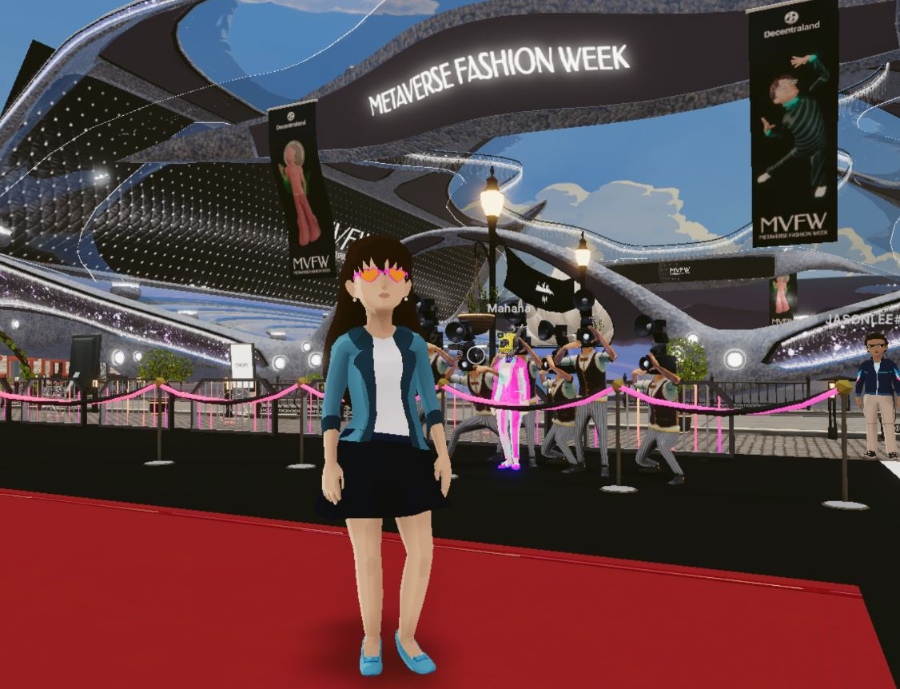 Image de la Metaverse Fashion Week
