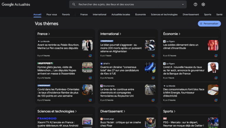 Google Actualités Lance une Nouvelle Interface : Quels Changements