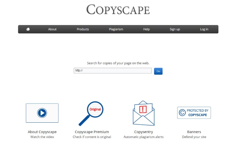 Check duplicate content with Copyscape
