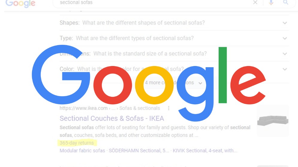 test google délai retour e-commerce