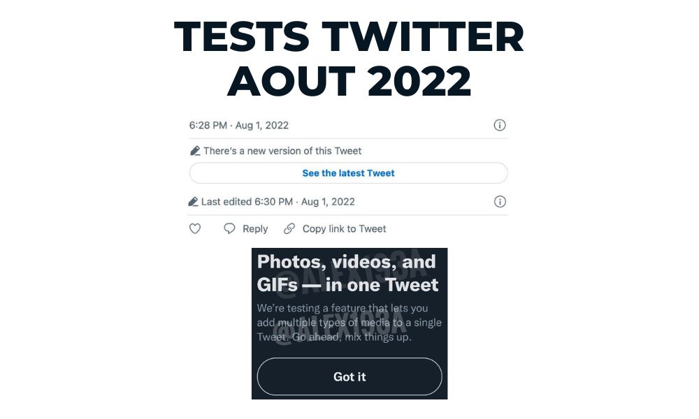 Tests fonctionnalités Twitter Aout 2022