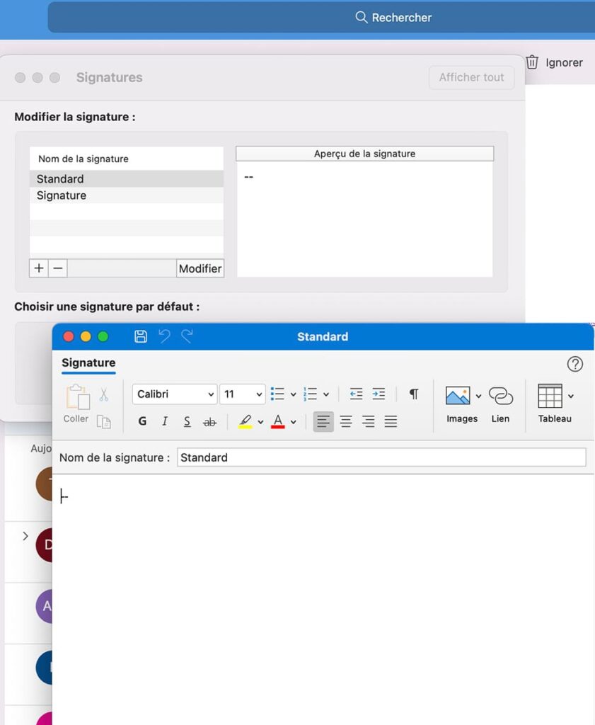 ajouter un logo à une signature outlook