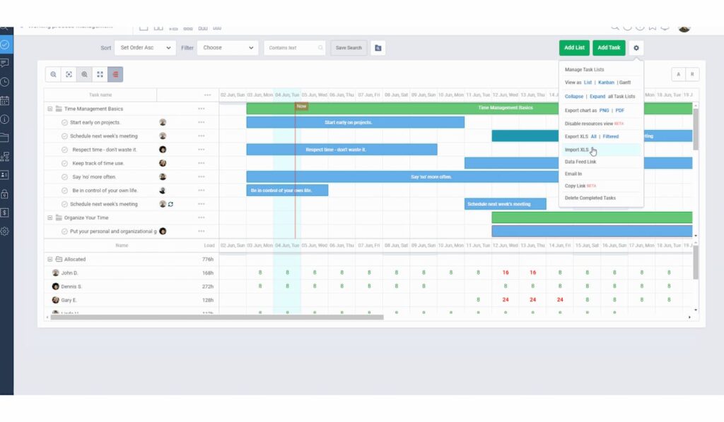 Gestion des tâches sous Freedcamp