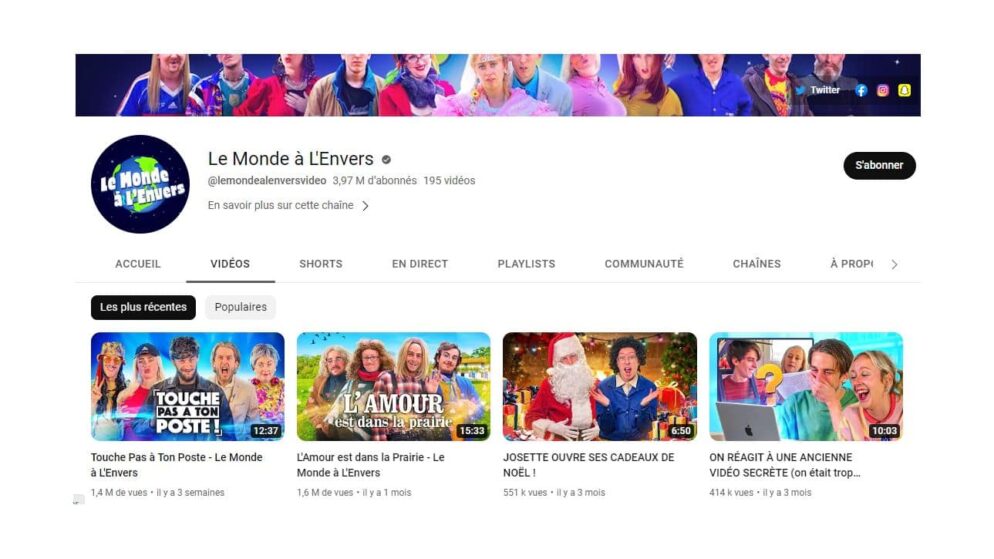 TOP 70 des YouTubeurs Français (Classement 2024)