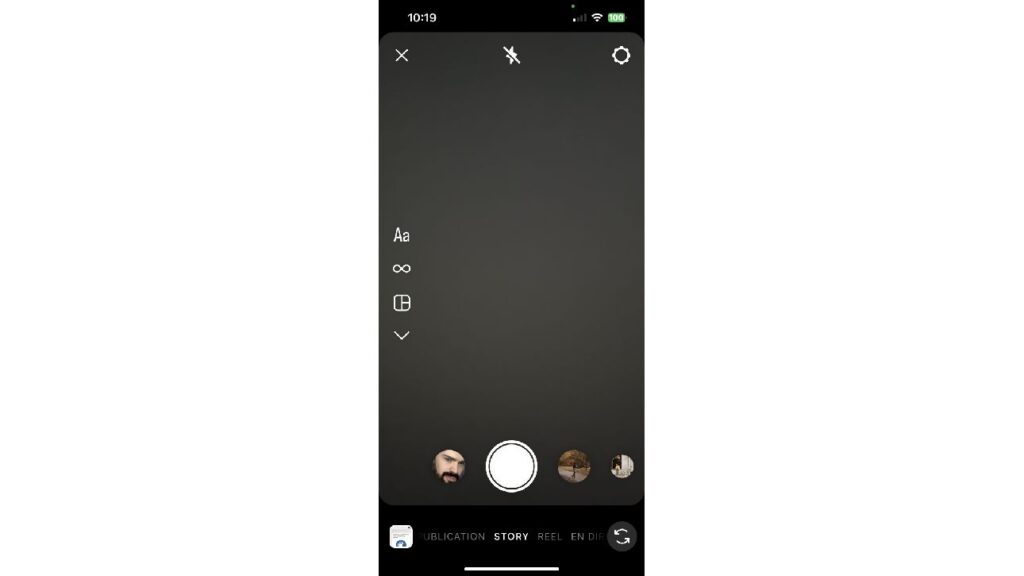 Création d'une story Instagram