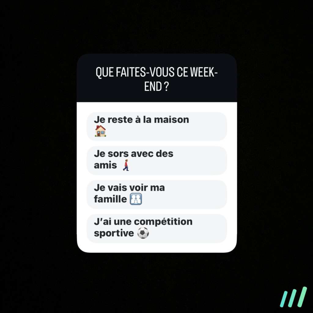 sondage instagram