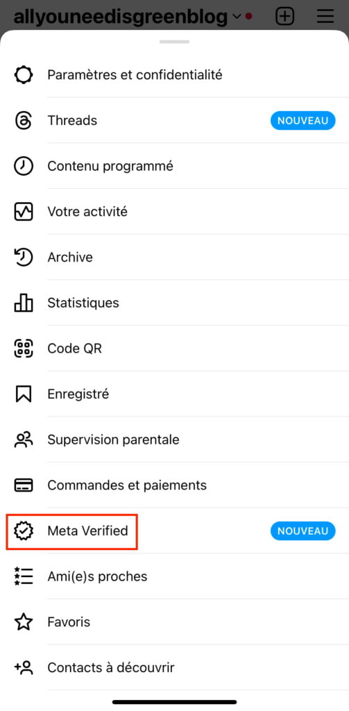 certification badge bleu instagram