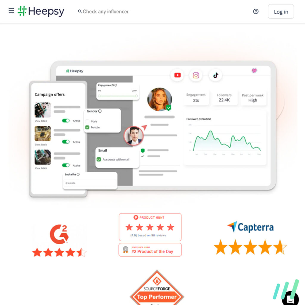 aperçu plateforme heepsy