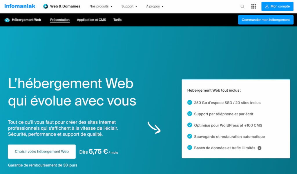 Hébergement écologique d'Infomaniak
