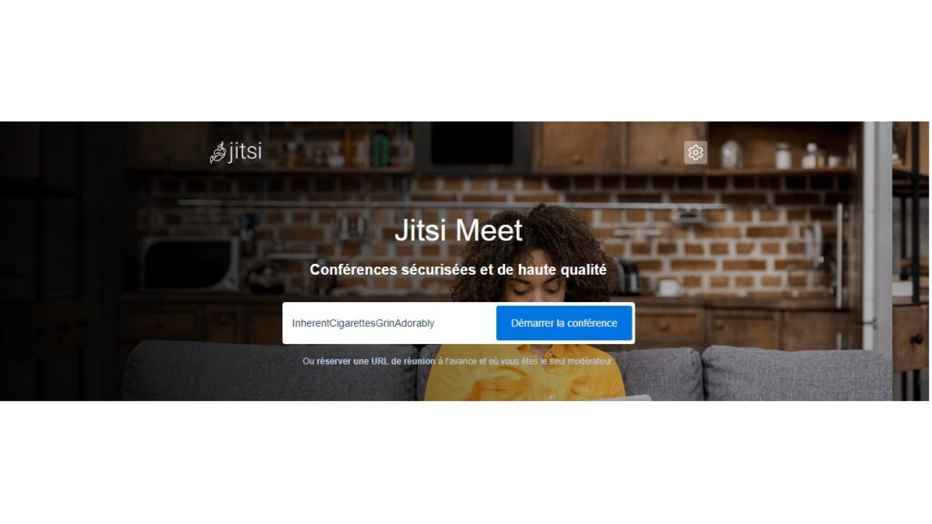 Site internet de Jitsi, outil de réunions en ligne