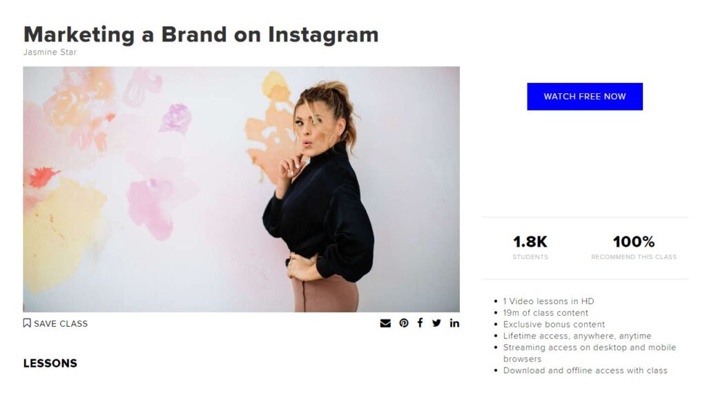 Formation "Marketing a Brand on Instagram" - Creative Live