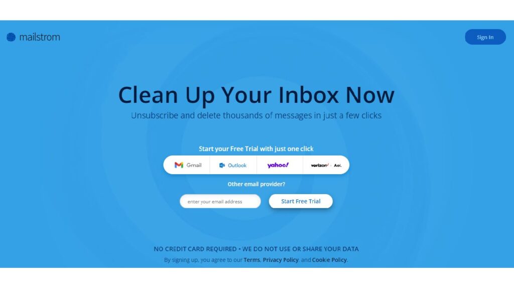 Mailstrom, solution anti-spam