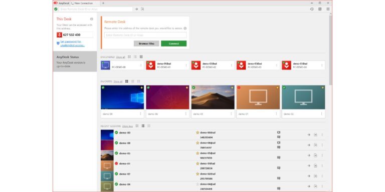 Connexions Anydesk