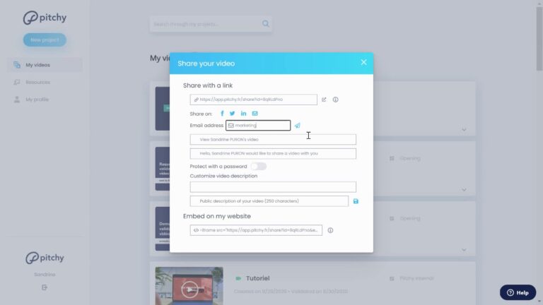 Plateforme de partage de vidéos en ligne Fonctionnalités de montage vidéo en ligne Pitchy