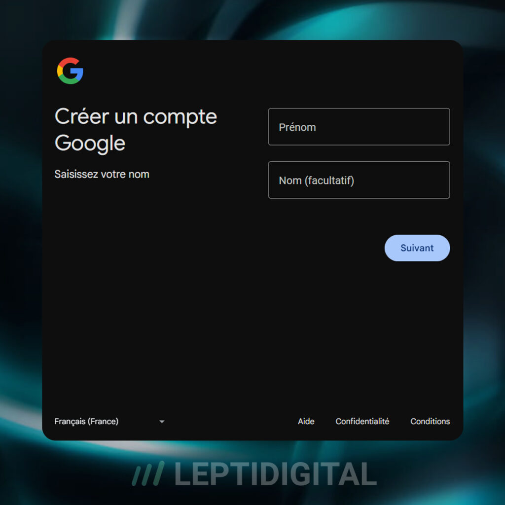 informations compte google