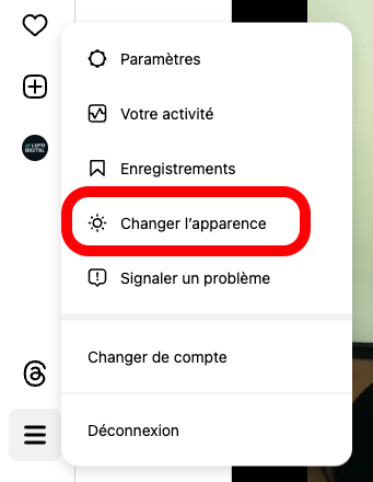Changer l'apparence de la version Web d'Instagram