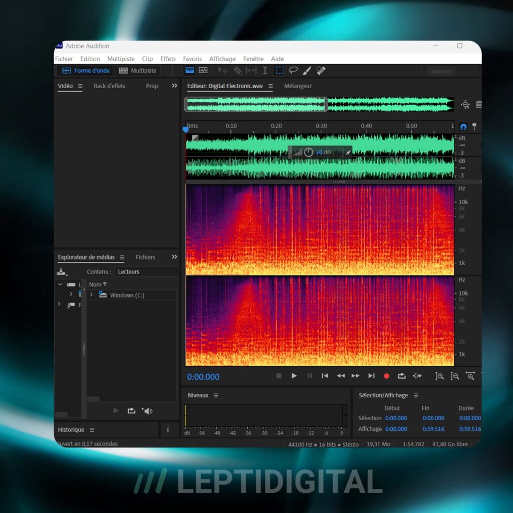 interface adobe audition