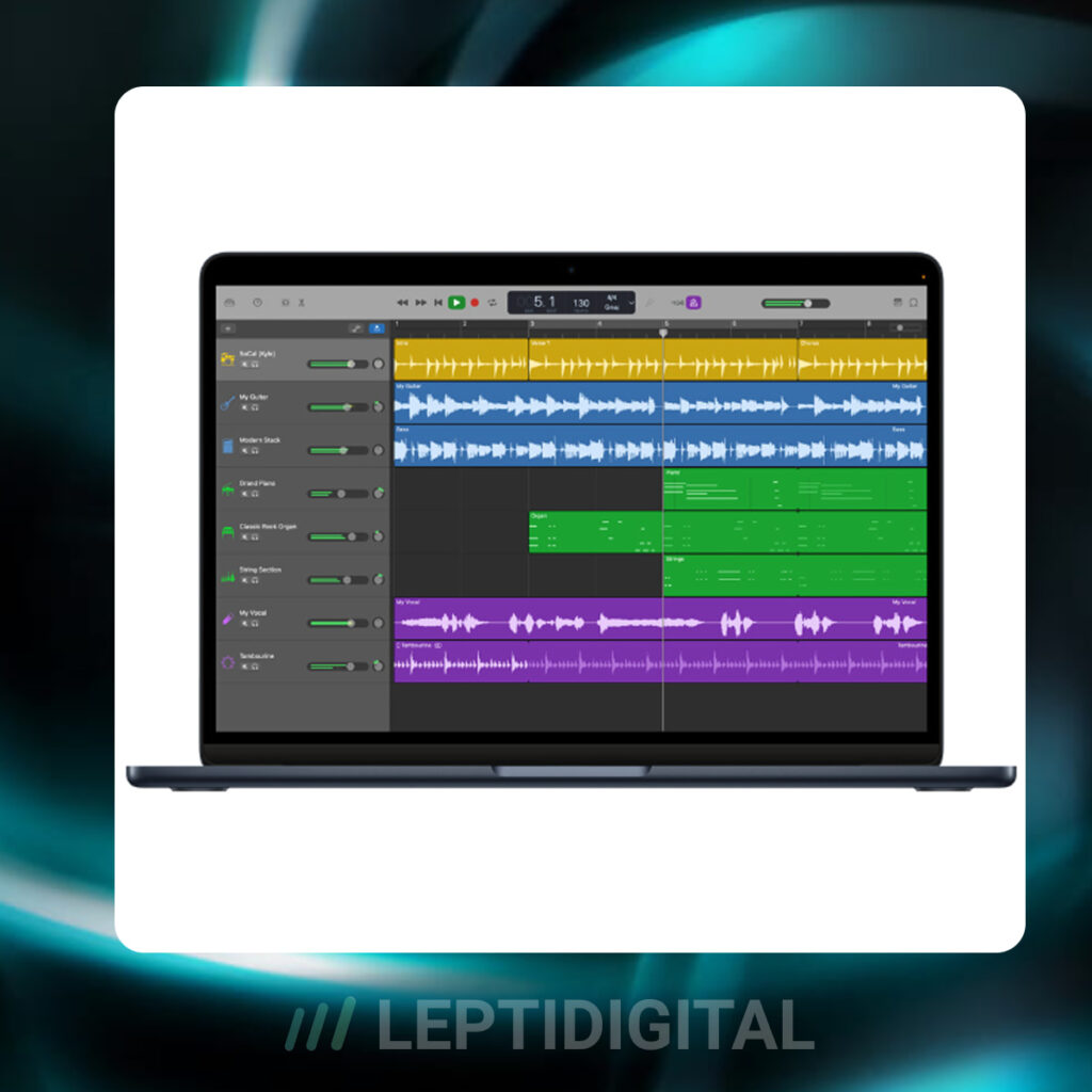 interface garageband macos