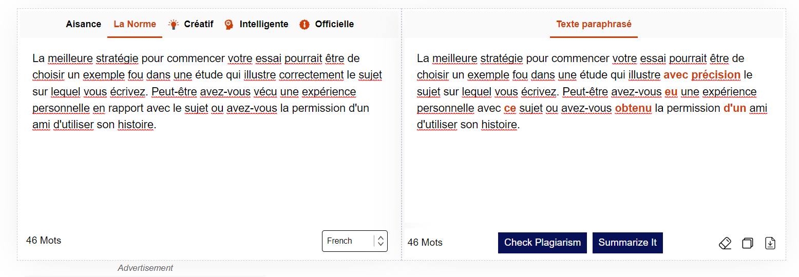 Rephrase.info pour paraphraser vos textes