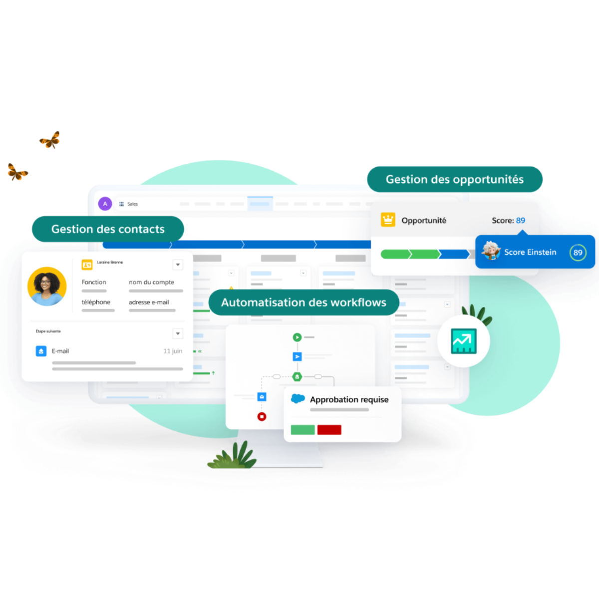 salesforce crm interface