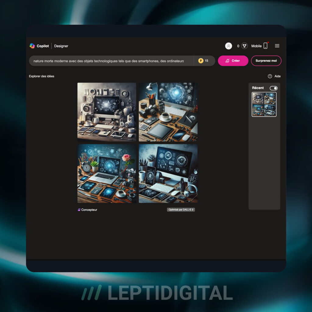 Générateur Images IA - Bing Image Creator