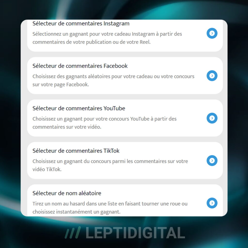commentpicker interface