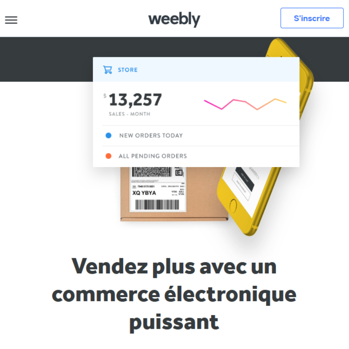 weebly section vente
