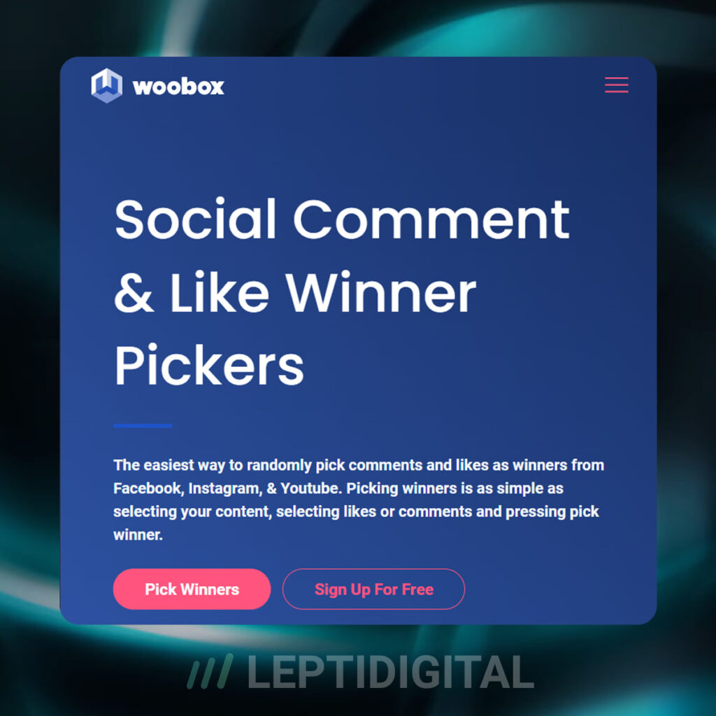 woobox pick a winner site