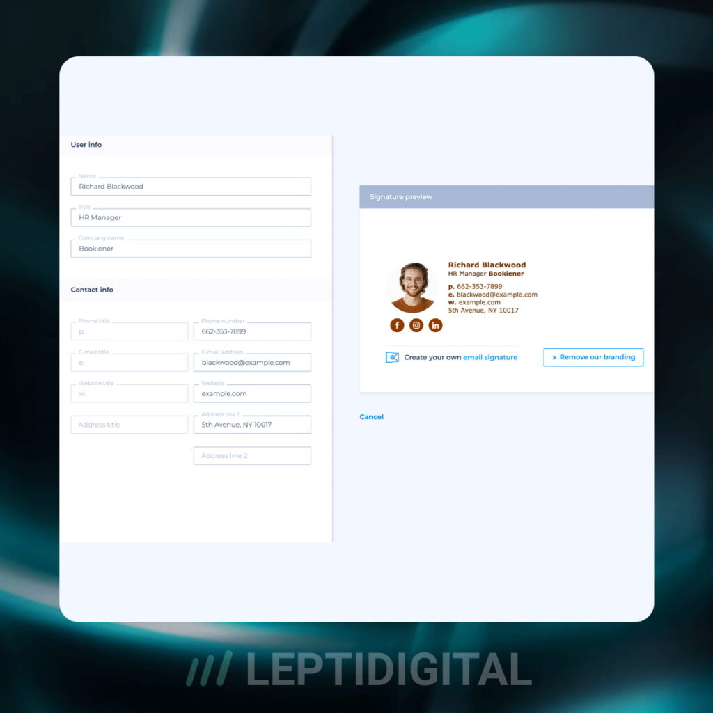 Generateur Gratuit Signatures Mail Newoldstamp