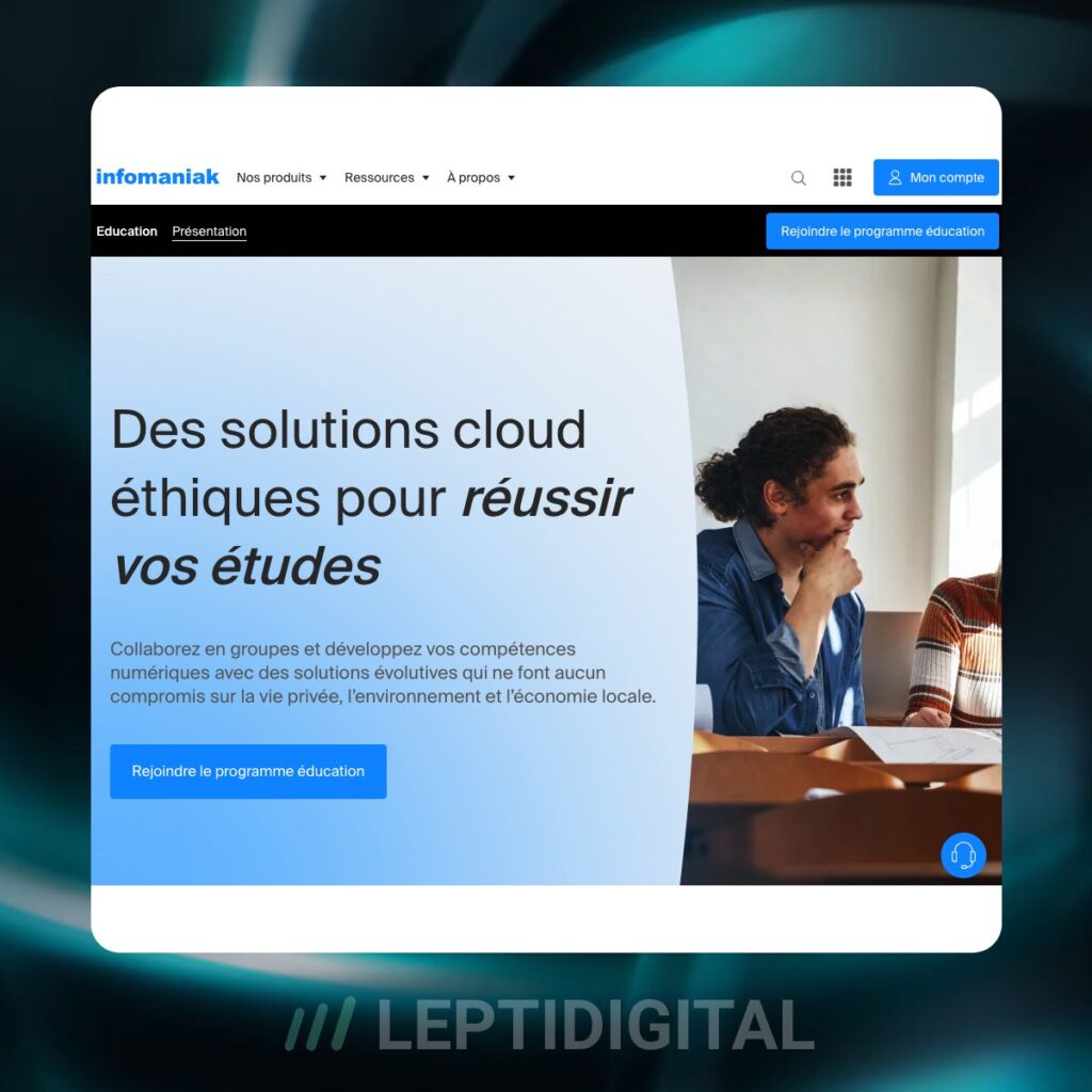 Infomaniak et son offre d'hébergement gratuit intéressante pour les étudiants