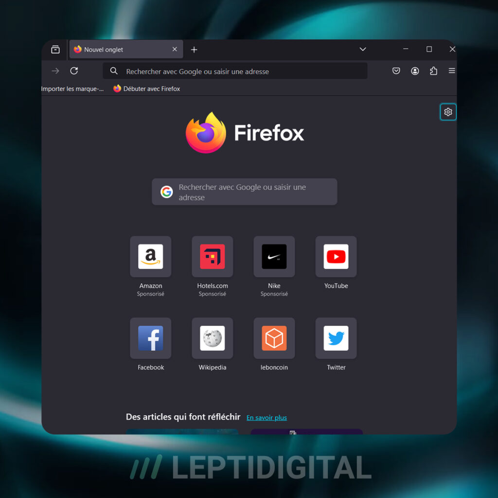 interface firefox