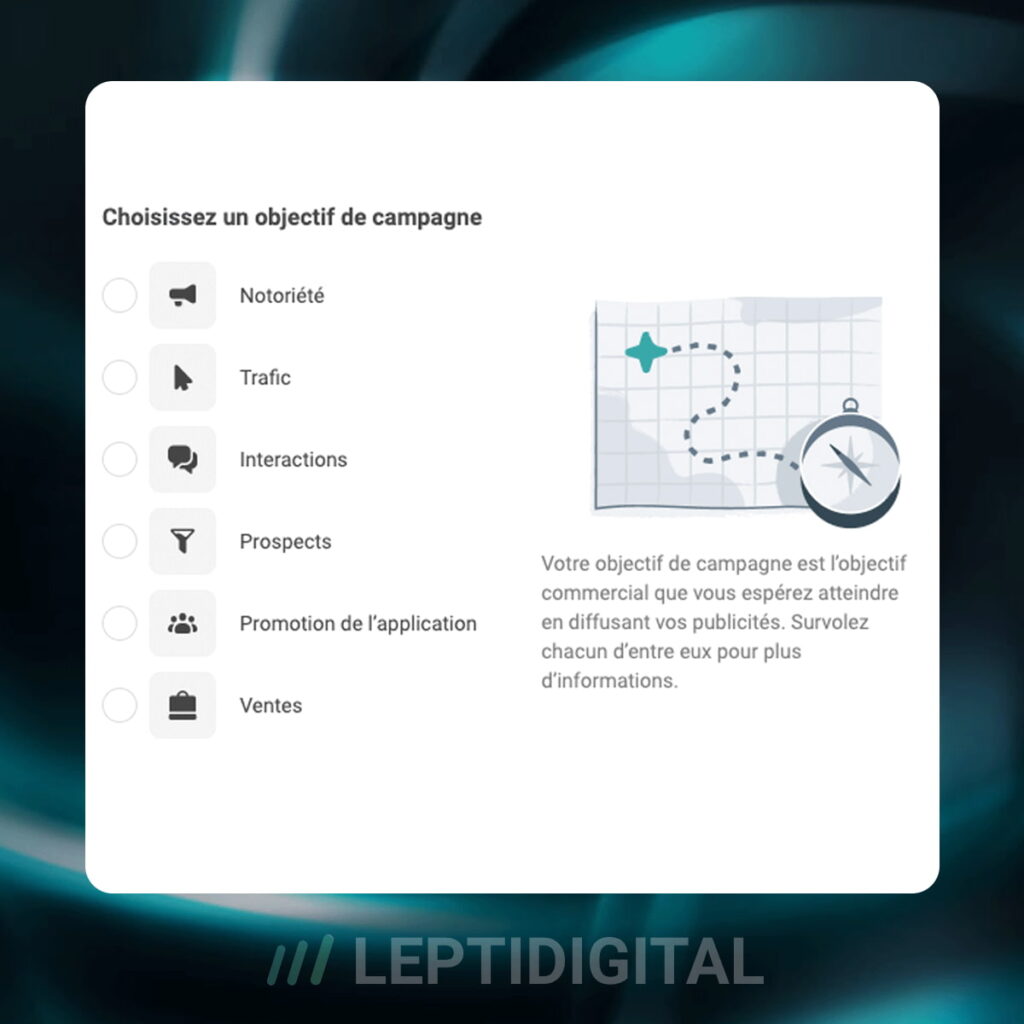 Choix Objectif Campagne Instagram Ads