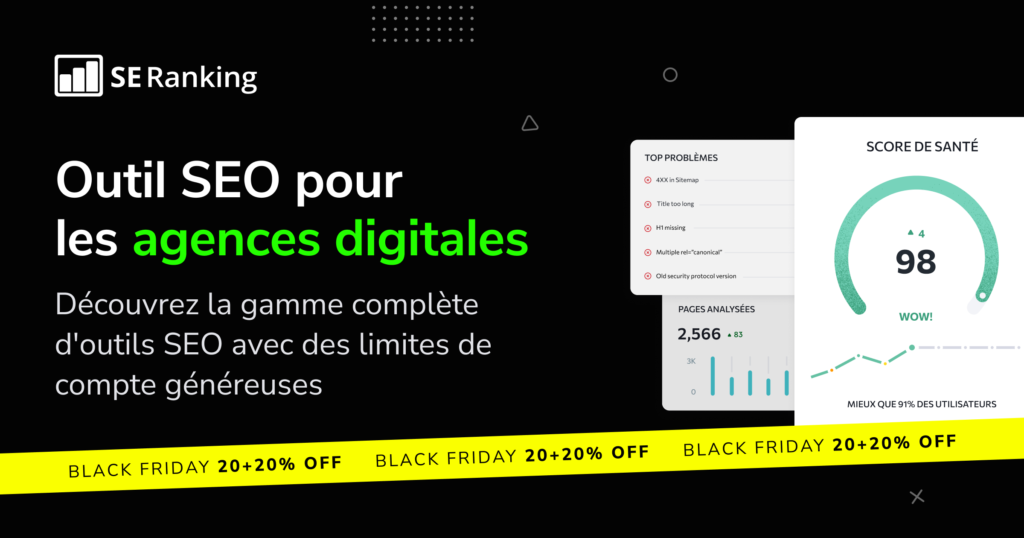 SE Ranking Black Friday Agences