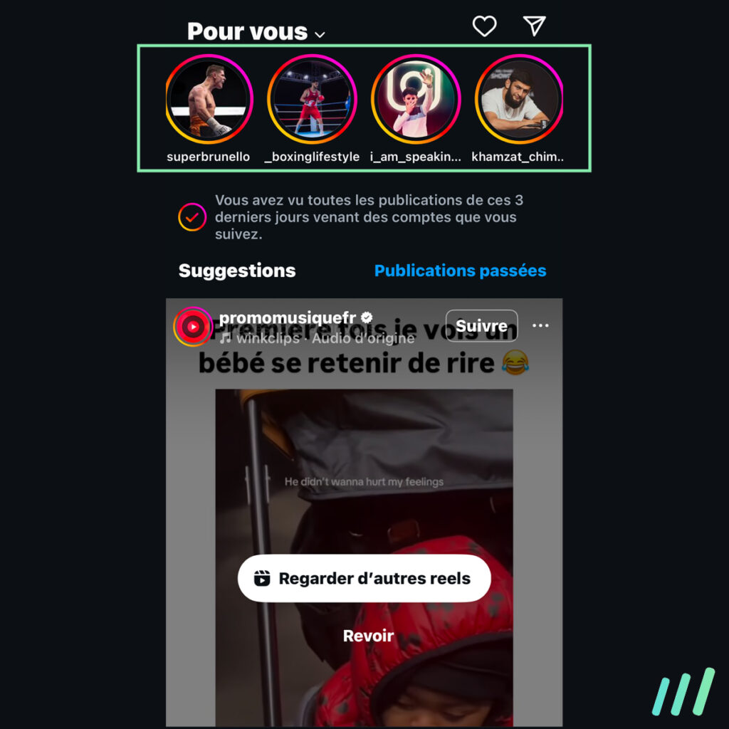 stories instagram flux