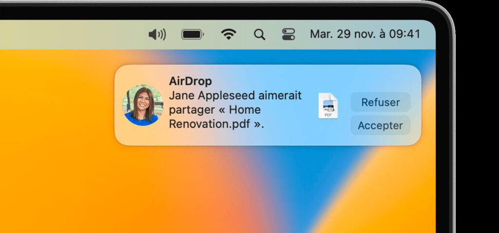 transférer des photos iPhone vers Mac avec Airdrop